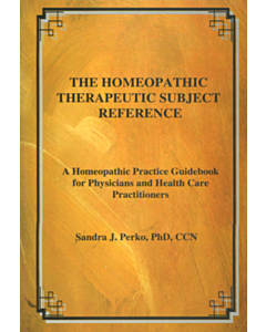 The Homeopathic Therapeutic Subject Reference