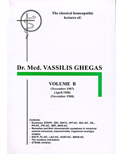 Classical Homeopathic Lectures - Volume B
